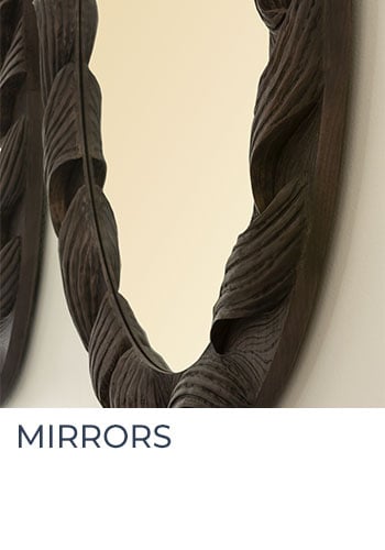 A great mirror is an essential addition to any room! Mirrors add dimension and light but more importantly when well designed they are of course work of art.